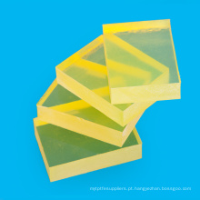 Folha de PU de 1-120 mm de espessura amarela transparente para embalagem